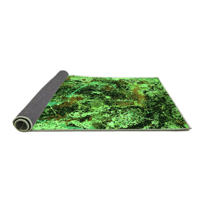 Sideview of Oriental Green Industrial Rug, urb2670grn