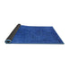 Sideview of Mid-Century Modern Neon Blue Oriental Rug, urb2671