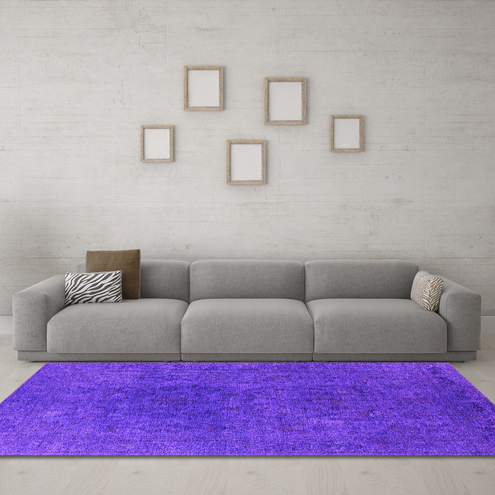 Machine Washable Oriental Pink Industrial Rug in a Living Room, wshurb2671pnk