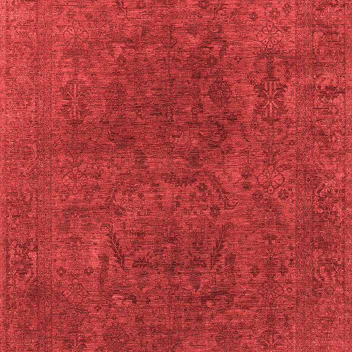 Machine Washable Oriental Red Industrial Rug, wshurb2671red