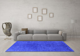 Machine Washable Oriental Purple Industrial Area Rugs in a Living Room, wshurb2671pur