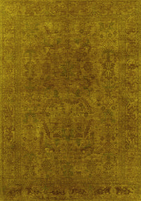 Oriental Yellow Industrial Rug, urb2671yw