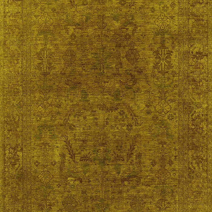 Oriental Yellow Industrial Rug, urb2671yw