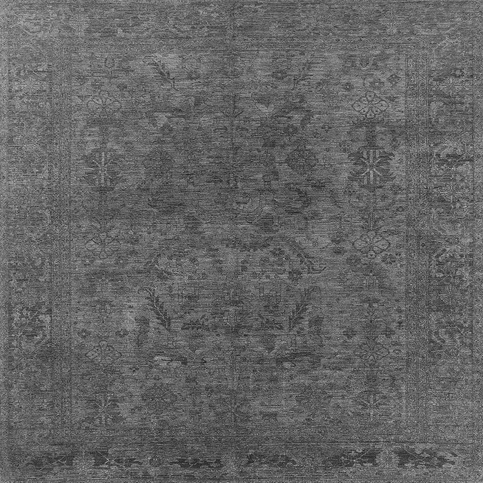 Square Oriental Gray Industrial Rug, urb2671gry