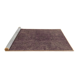 Sideview of Machine Washable Oriental Brown Industrial Rug, wshurb2671brn