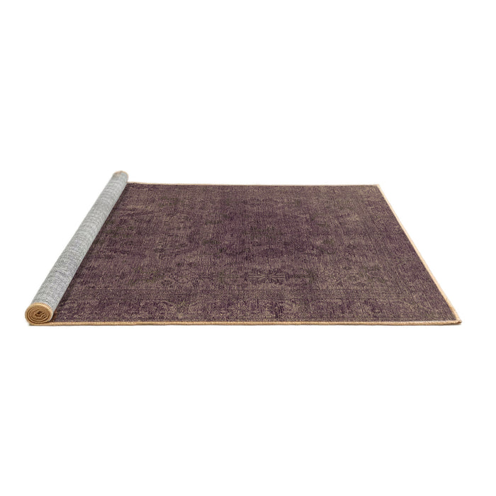 Sideview of Machine Washable Oriental Brown Industrial Rug, wshurb2671brn