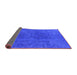 Sideview of Oriental Purple Industrial Rug, urb2671pur