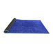 Sideview of Oriental Blue Industrial Rug, urb2671blu