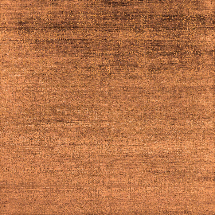 Square Machine Washable Oriental Orange Industrial Area Rugs, wshurb2672org