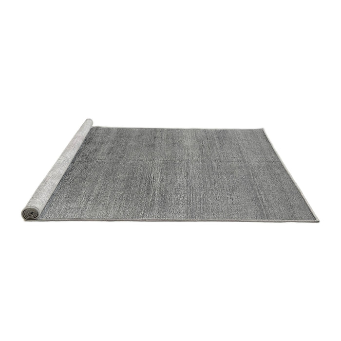 Sideview of Machine Washable Oriental Gray Industrial Rug, wshurb2672gry