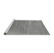 Sideview of Machine Washable Oriental Gray Industrial Rug, wshurb2672gry