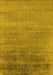 Machine Washable Oriental Yellow Industrial Rug, wshurb2672yw