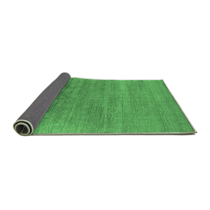 Sideview of Oriental Emerald Green Industrial Rug, urb2672emgrn