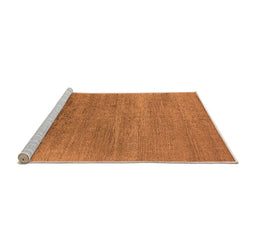 Sideview of Machine Washable Oriental Orange Industrial Area Rugs, wshurb2672org