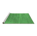 Sideview of Machine Washable Oriental Emerald Green Industrial Area Rugs, wshurb2672emgrn