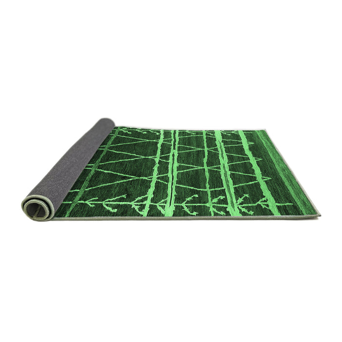 Sideview of Oriental Emerald Green Industrial Rug, urb2673emgrn