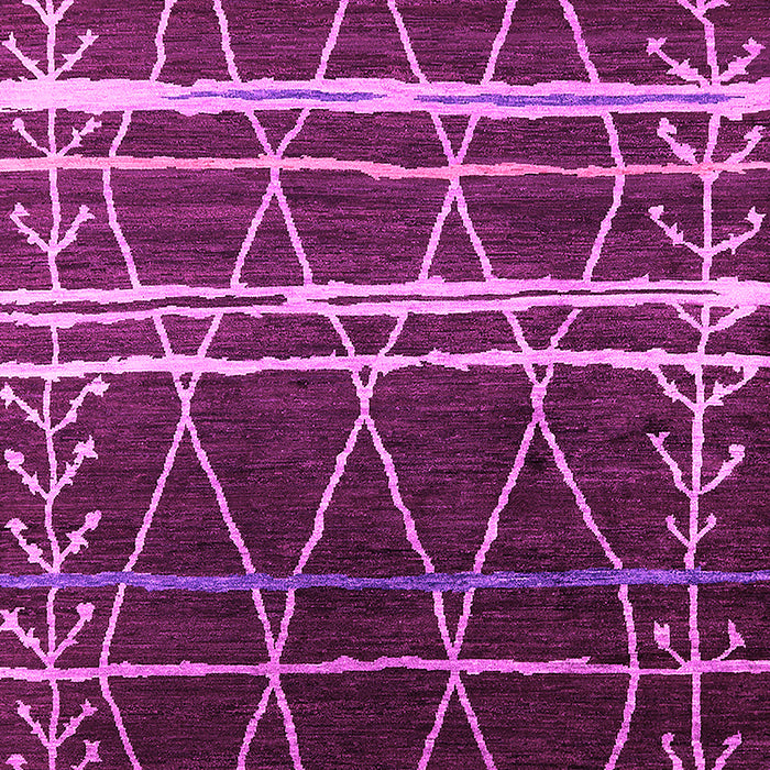 Machine Washable Oriental Pink Industrial Rug, wshurb2673pnk