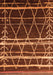 Machine Washable Oriental Orange Industrial Area Rugs, wshurb2673org