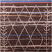 Square Mid-Century Modern Red Oriental Rug, urb2673