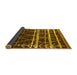 Sideview of Oriental Yellow Industrial Rug, urb2673yw