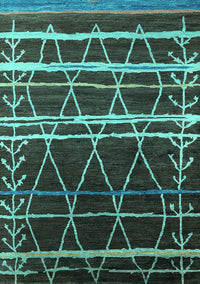 Oriental Turquoise Industrial Rug, urb2673turq