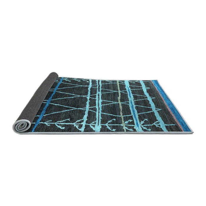 Sideview of Oriental Light Blue Industrial Rug, urb2673lblu
