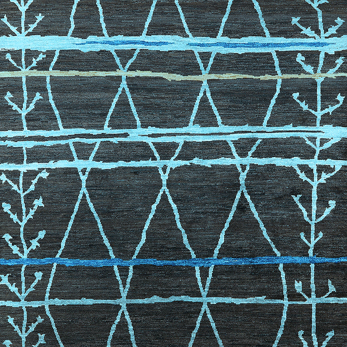 Oriental Light Blue Industrial Rug, urb2673lblu