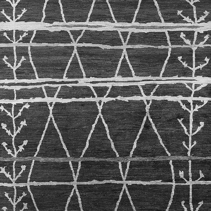 Machine Washable Oriental Gray Industrial Rug, wshurb2673gry