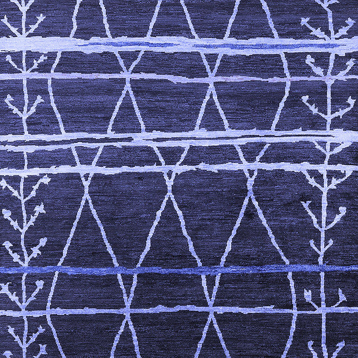 Oriental Blue Industrial Rug, urb2673blu