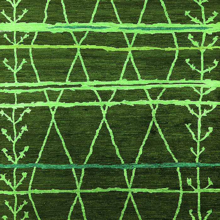 Oriental Green Industrial Rug, urb2673grn