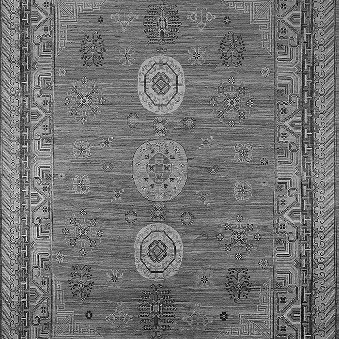 Machine Washable Oriental Gray Industrial Rug, wshurb2674gry