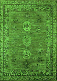 Oriental Green Industrial Rug, urb2674grn