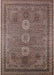 Mid-Century Modern Reddish Brown Oriental Rug, urb2674