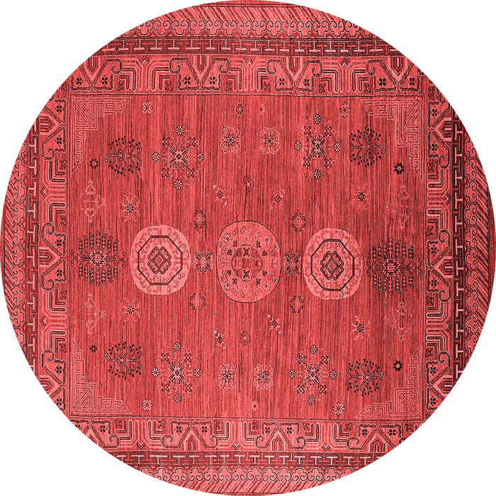 Machine Washable Oriental Red Industrial Rug, wshurb2674red