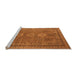 Sideview of Machine Washable Oriental Orange Industrial Area Rugs, wshurb2674org