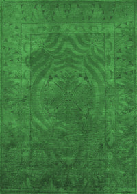 Oriental Emerald Green Industrial Rug, urb2675emgrn