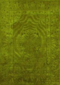 Oriental Yellow Industrial Rug, urb2675yw