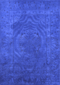 Oriental Blue Industrial Rug, urb2675blu