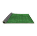 Sideview of Oriental Emerald Green Industrial Rug, urb2675emgrn