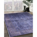 Machine Washable Industrial Modern Periwinkle Purple Rug in a Family Room, wshurb2676