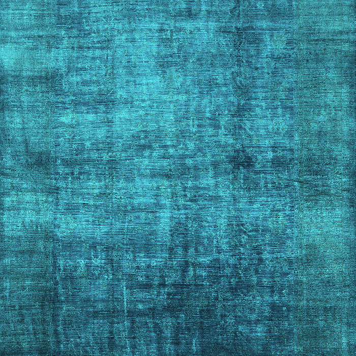 Machine Washable Oriental Turquoise Industrial Area Rugs, wshurb2676turq