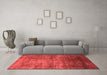 Industrial Red Washable Rugs