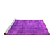 Sideview of Machine Washable Oriental Pink Industrial Rug, wshurb2676pnk