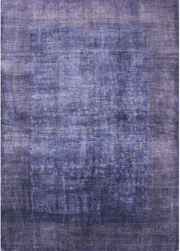 Mid-Century Modern Purple Oriental Rug, urb2676