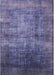 Machine Washable Industrial Modern Periwinkle Purple Rug, wshurb2676