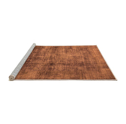 Sideview of Machine Washable Oriental Orange Industrial Area Rugs, wshurb2676org