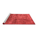 Industrial Red Washable Rugs