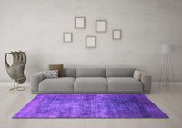 Machine Washable Oriental Purple Industrial Rug, wshurb2676pur