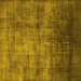 Square Oriental Yellow Industrial Rug, urb2676yw