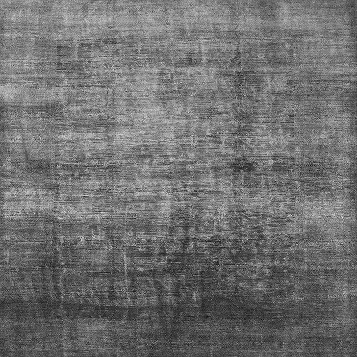 Square Machine Washable Oriental Gray Industrial Rug, wshurb2676gry